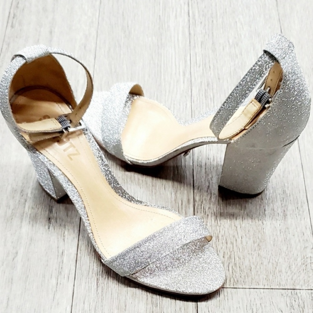 Schutz Jenny Lee Glitter Heels